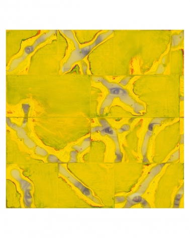 Randy Shull  Yellow Ghost, 2019  acrylic on panel  1h x 1w in