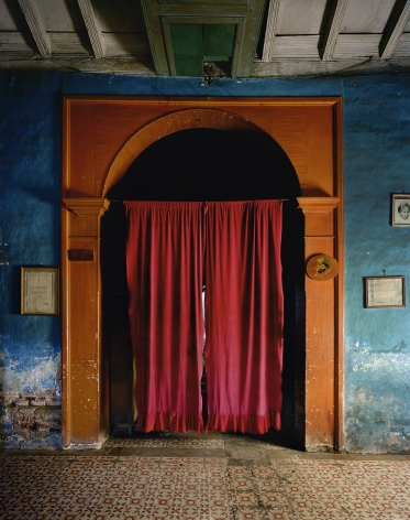 Andrew Moore, Cortina Roja, Sancti Spíritus, Cuba, 1999, Archival pigment print