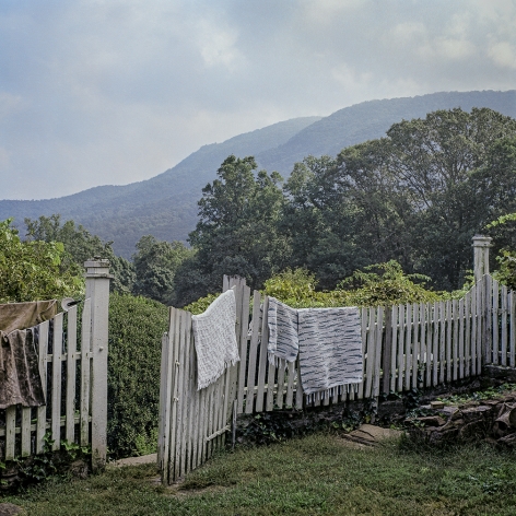 Ken Abbott, View of Little Pisgah Mountain, from the courtyard behind the Big House, Hickory Nut Gap Farm., 2005 Archival Pigment Print on cotton rag paper 15h x 15w in, Edition of 15 18h x 18w in, Edition of 10 20h x 20w in, Edition of 5, Photography