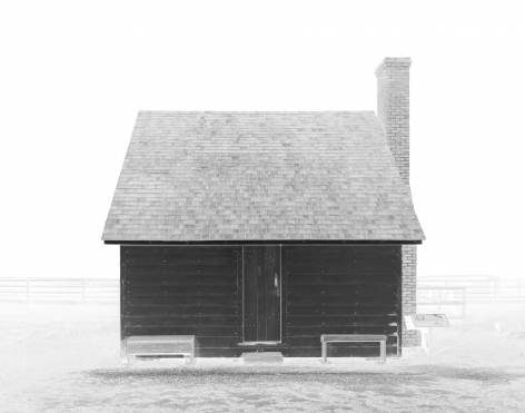 Slave Dwelling (Somerset Place), 2019-20  Archival Pigment Print  11 x 14 inches  Edition of 5, solarized image of a former slave dwelling on a former plantation