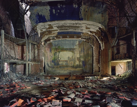 Andrew Moore, Palace Theater, Gary, Indiana, 2008, Archival Pigment Print, 30h x 40w in, 76.20h x 101.60w cm, Photography