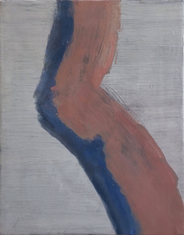 An Hoang, Untitled (bend), 2015, Oil on canvas, 10h x 8w, painting