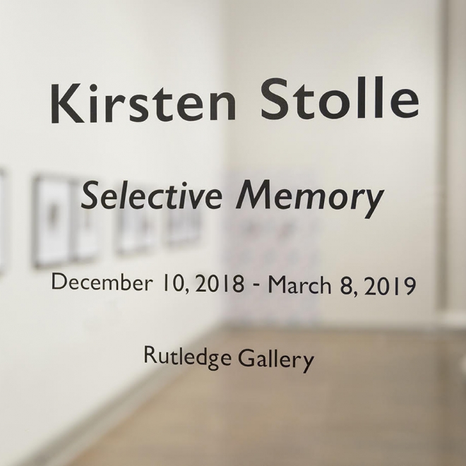 Kirsten Stolle: Selective Memory opens at Winthrop University Galleries